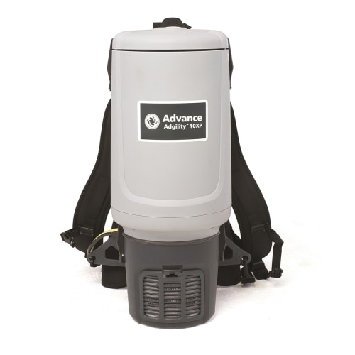 Advance Nilfisk Adgility 10XP 10 Quart Backpack Vacuum with 4.5 Inch Hose and Tools